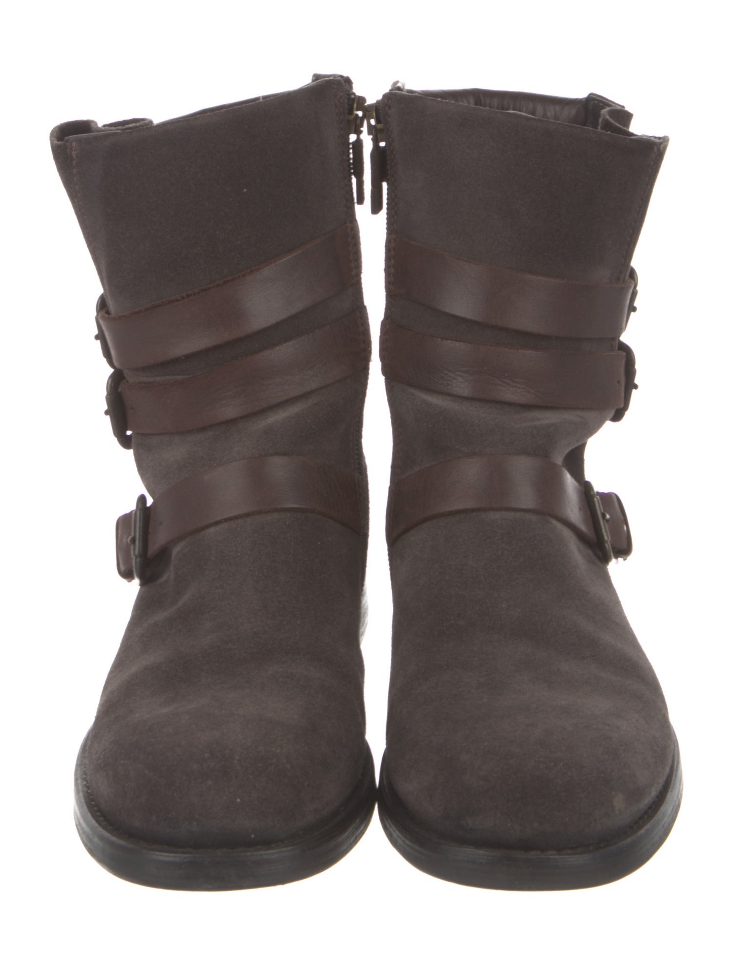 Alberto Fermani Suede Moto Boots